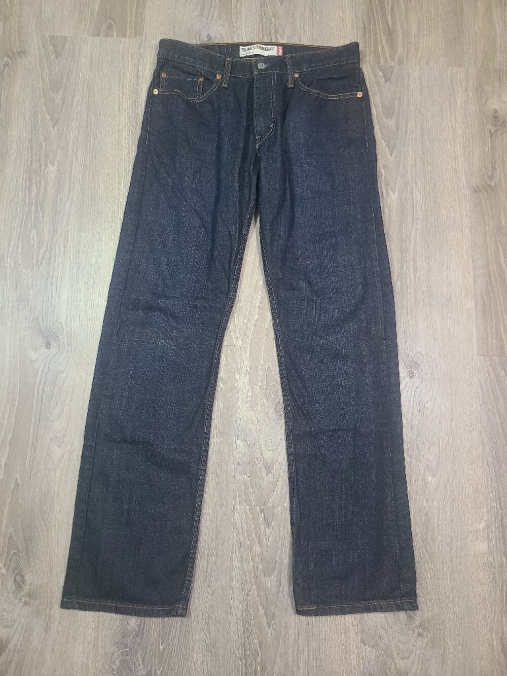 Levi's 514 Dark Indigo Wash Slim Straight Leg Denim Jeans Size 32x32
